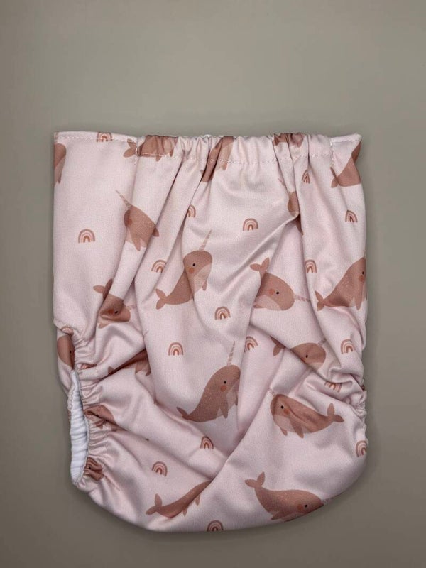 wasbare zwemluier 0 - 4 jaar Roze Walvis