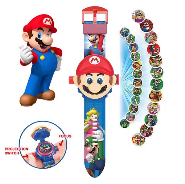 horloge super mario -Super Mario horloge met projector