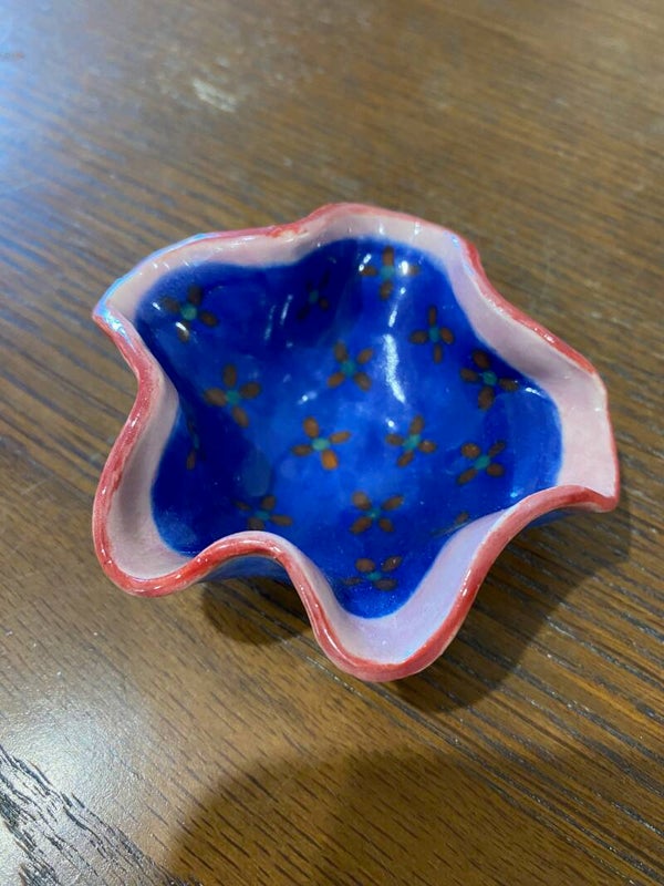 Indigo Trinket Bowl