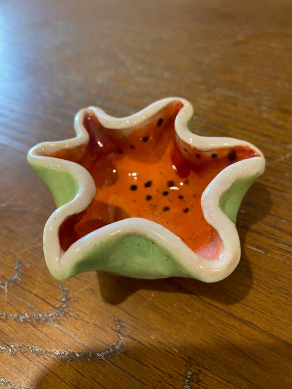 Orange and Green Trinket Bowl