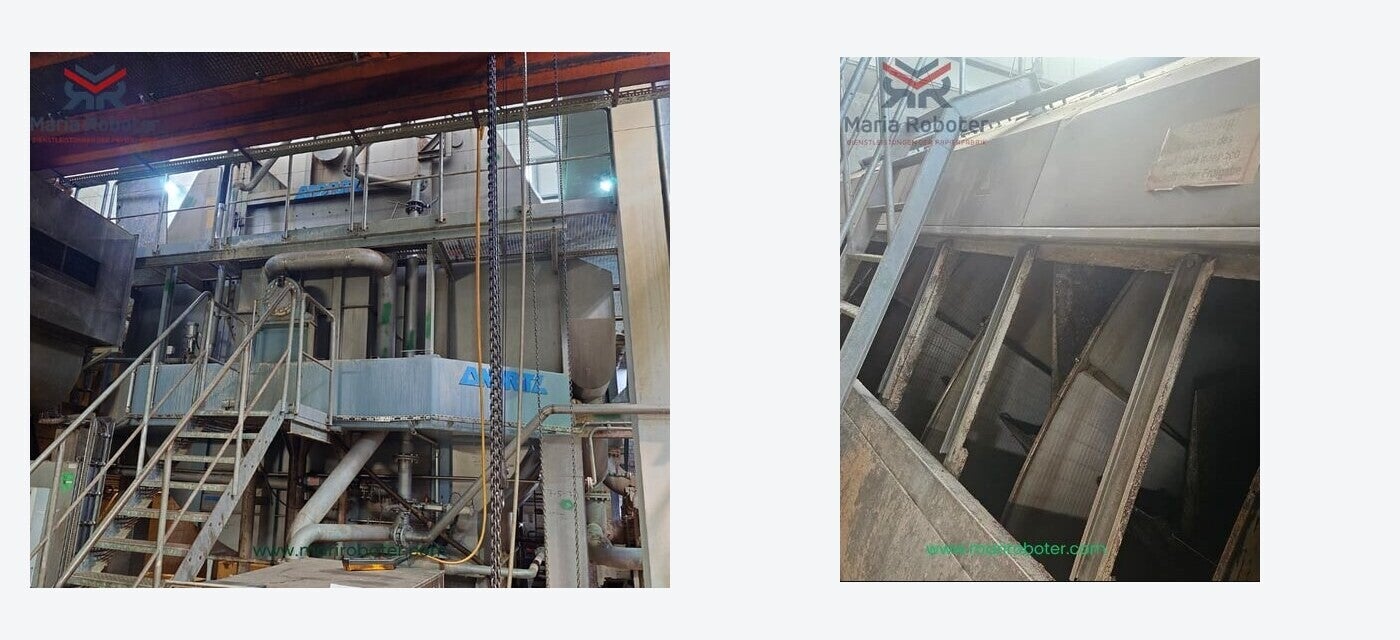 ANDRITZ DF5716/15 disc filter — two equipment views