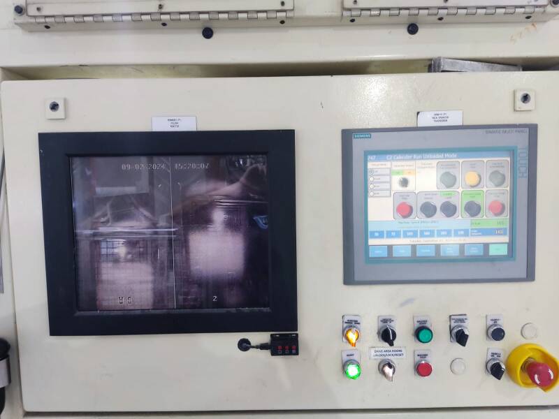 Bretting Line 2 — operator panel, historical photograph (2024)
