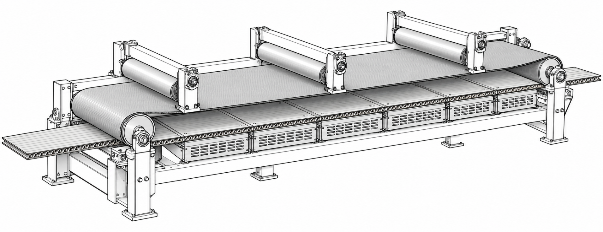 Generic double-backer engineering illustration