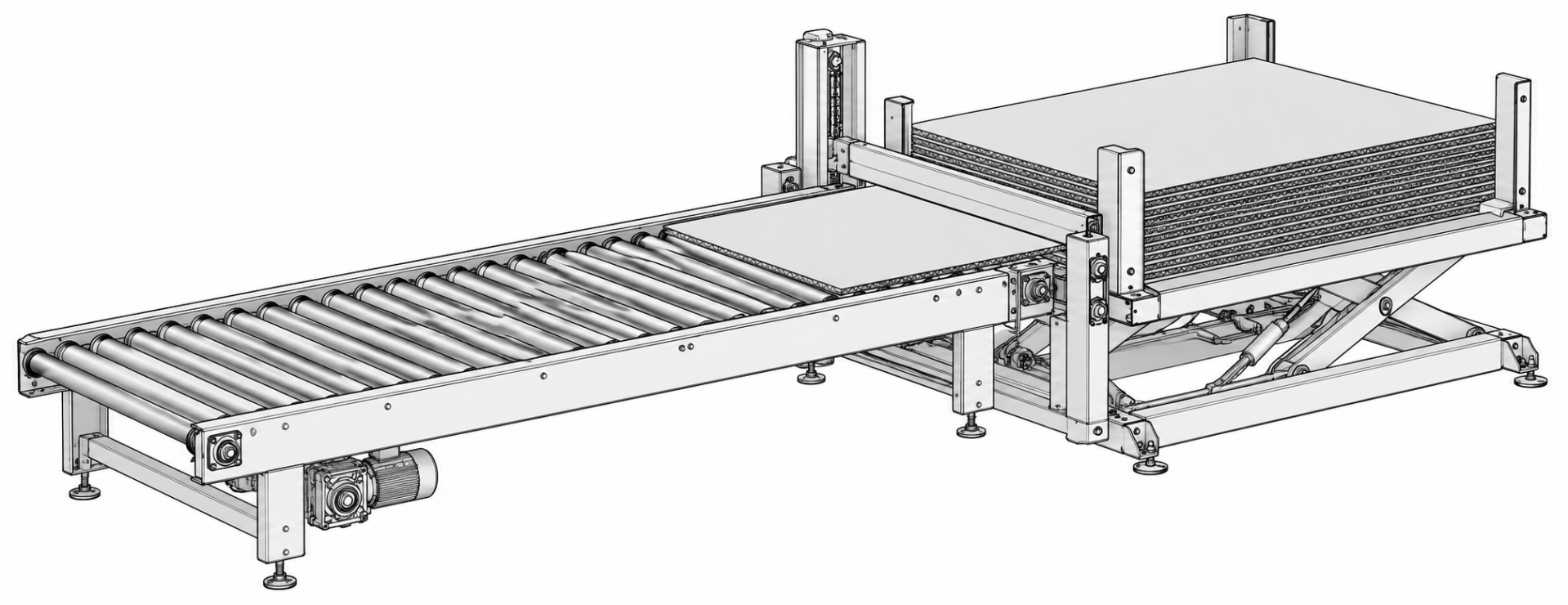 Generic lower stacker engineering illustration