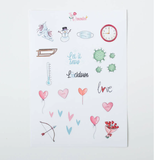 Stickervel set Seizoenen