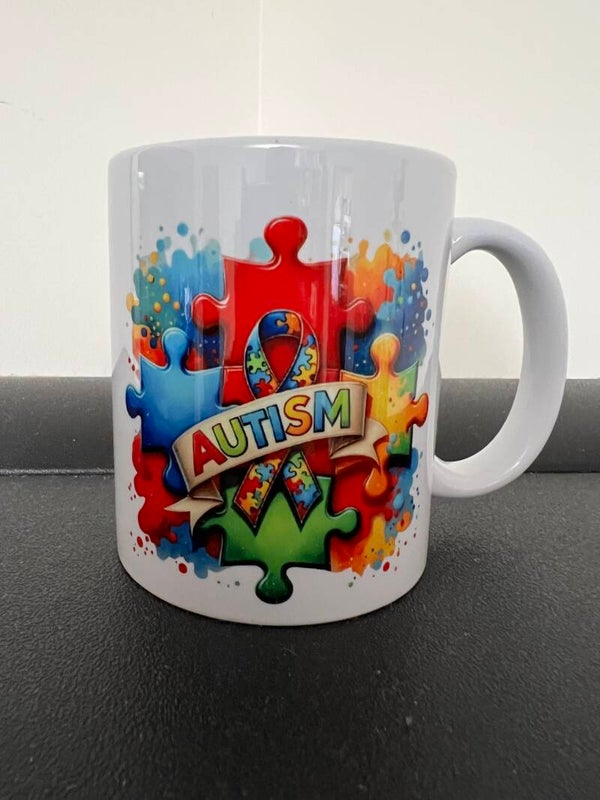 Autism Awareness 11oz ceramic coffee mug