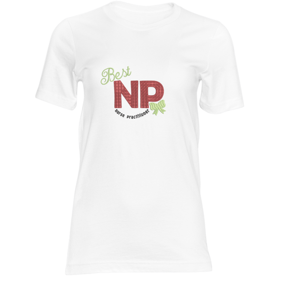 “Best NP” Nurse Practitioner Embroidery Design (Unisex)
