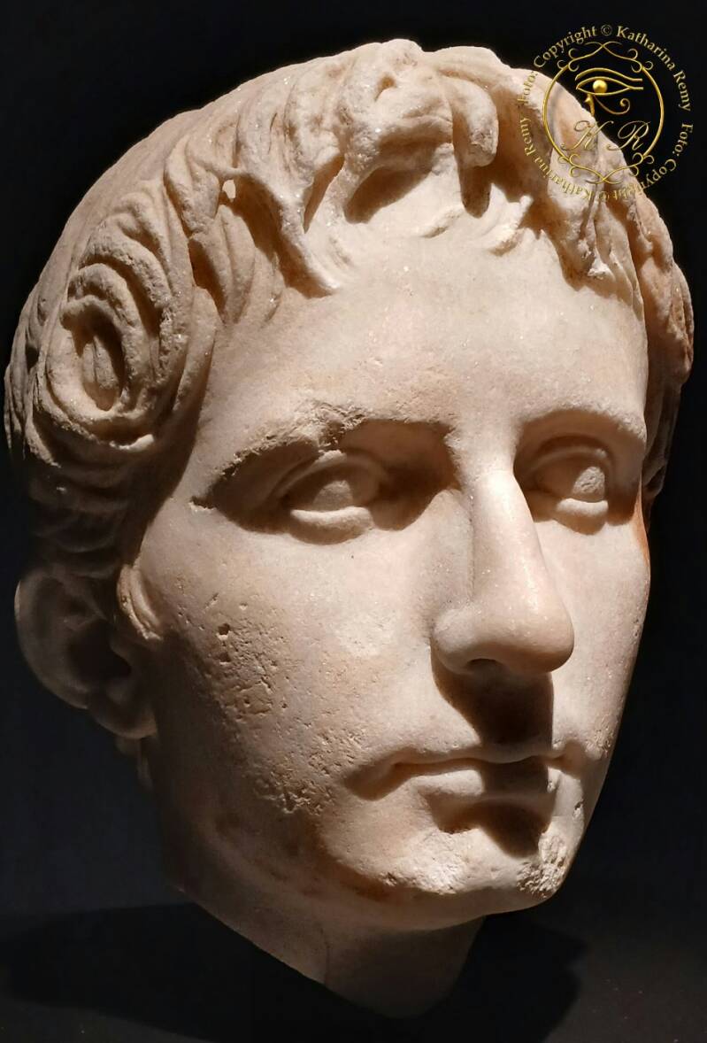 Portraitkopf des Octavian