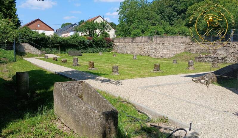 Grundmauern der römischen Villa in Nennig