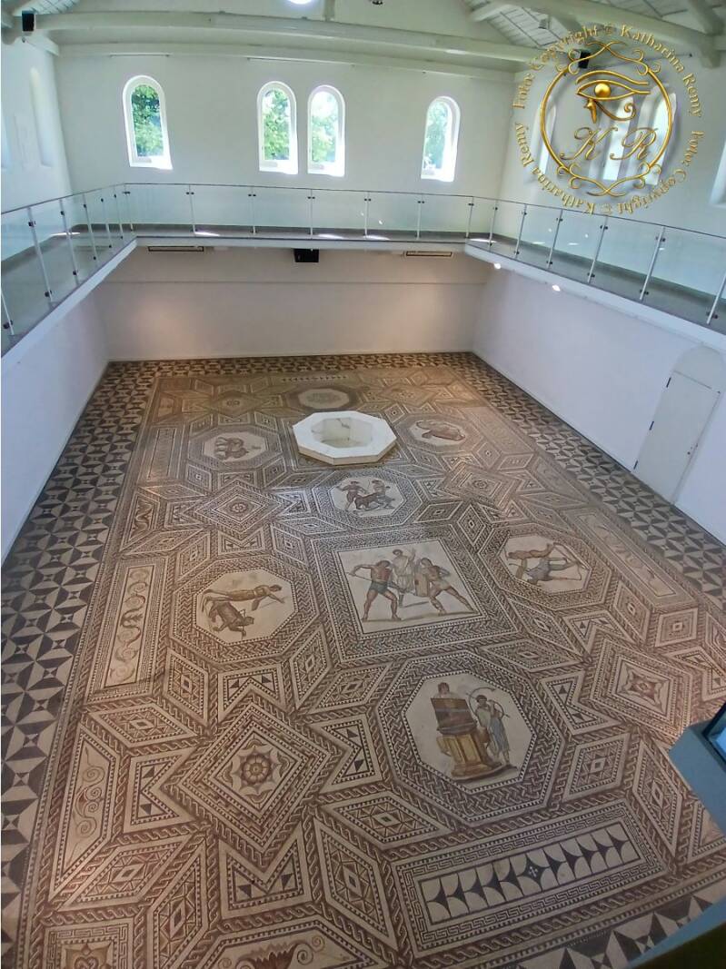 Mosaikfußboden der römischen Villa in Nennig