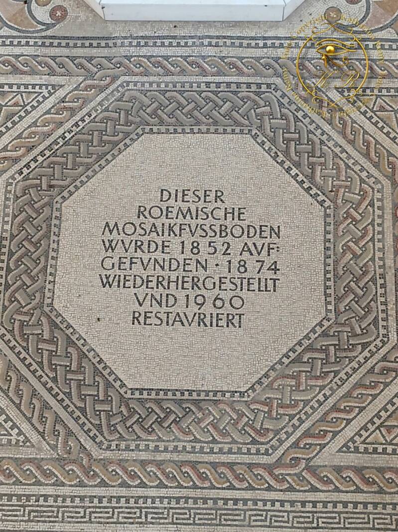 Details vom Mosaikfußboden der römischen Villa in Nennig