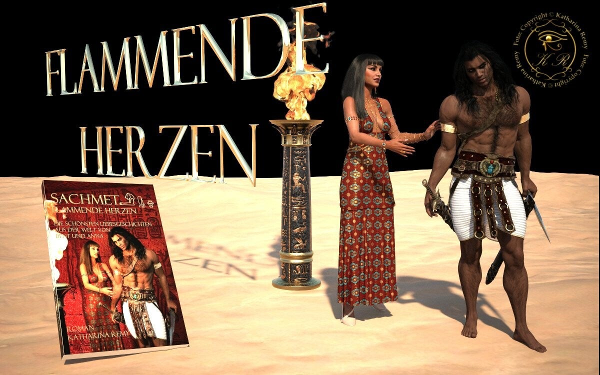 Das Cover von Sachmet Flammende Herzen