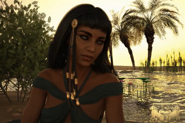 Eine Frau im Sonnenuntergang an einem Flußufer sitzend