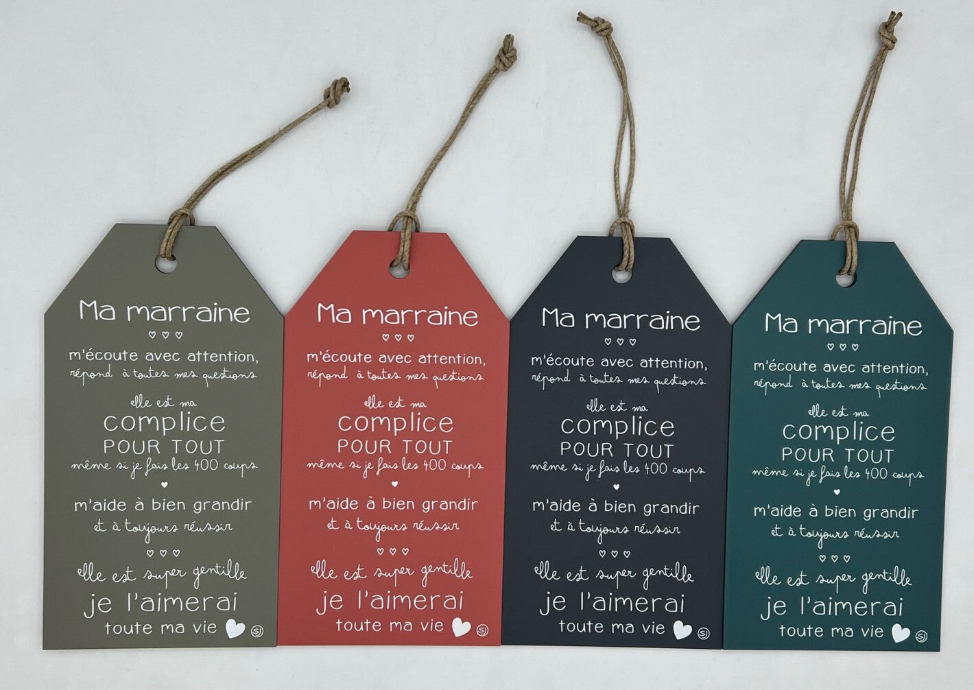 Pancarte message ma marraine