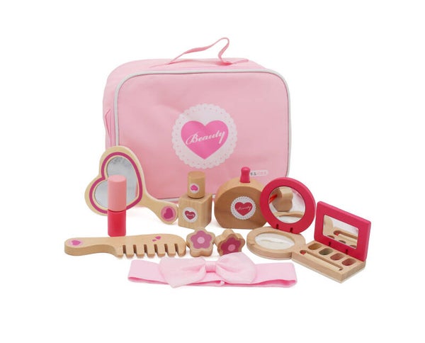 Set de beauté en bois enfant – jeu d’imitation