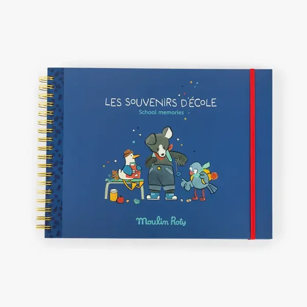 Album à souvenirs d'école Puce & Pilou – 8 années de souvenirs