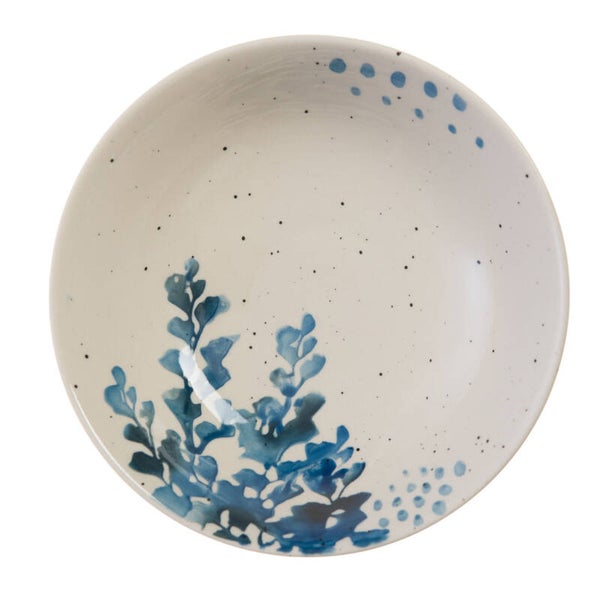Assiette creuse Lison en grès blanc 19 cm