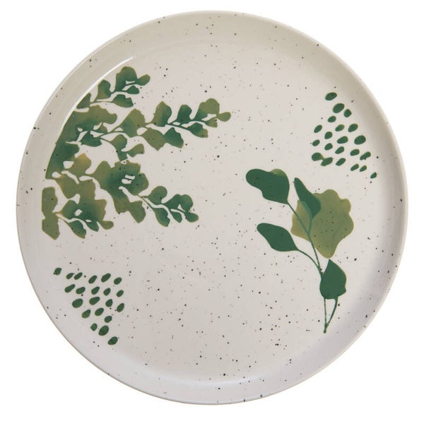 Assiette de présentation Lison 32 cm en grès blanc