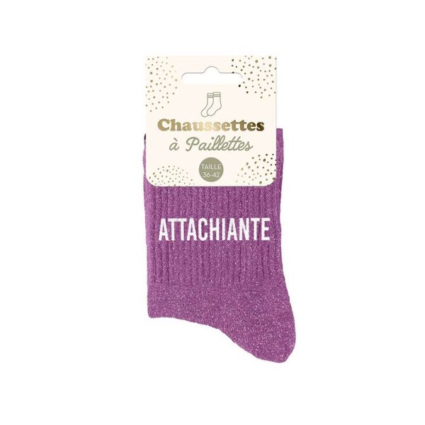 Chaussettes à paillettes  Attachiante