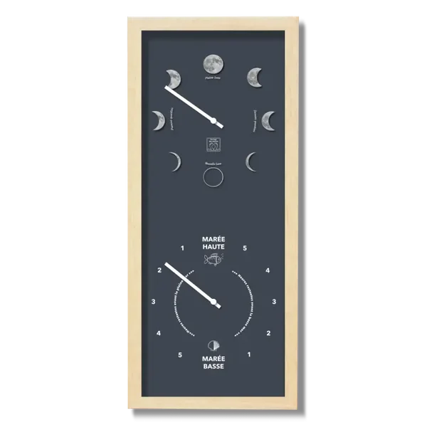 Horloge Lune et Marées Verticale