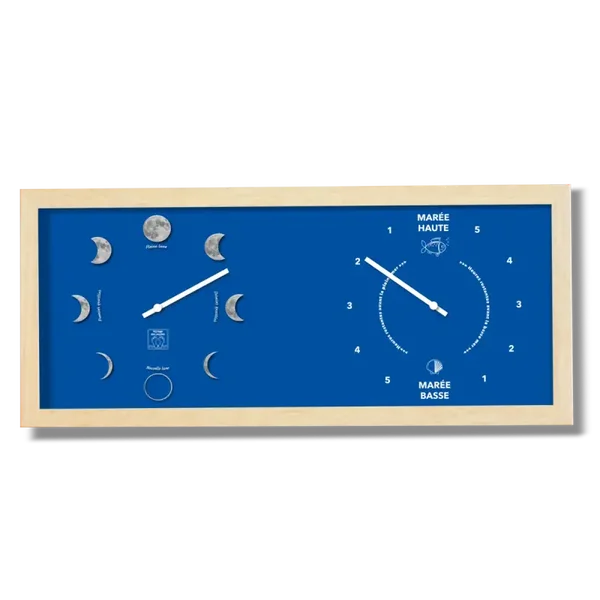 Horloge Lune et Marées horizontale
