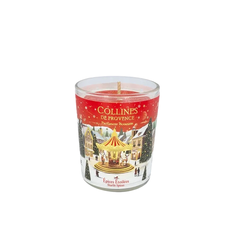 Bougie parfumée Collines de Provence – Épices Étoilées 75 g