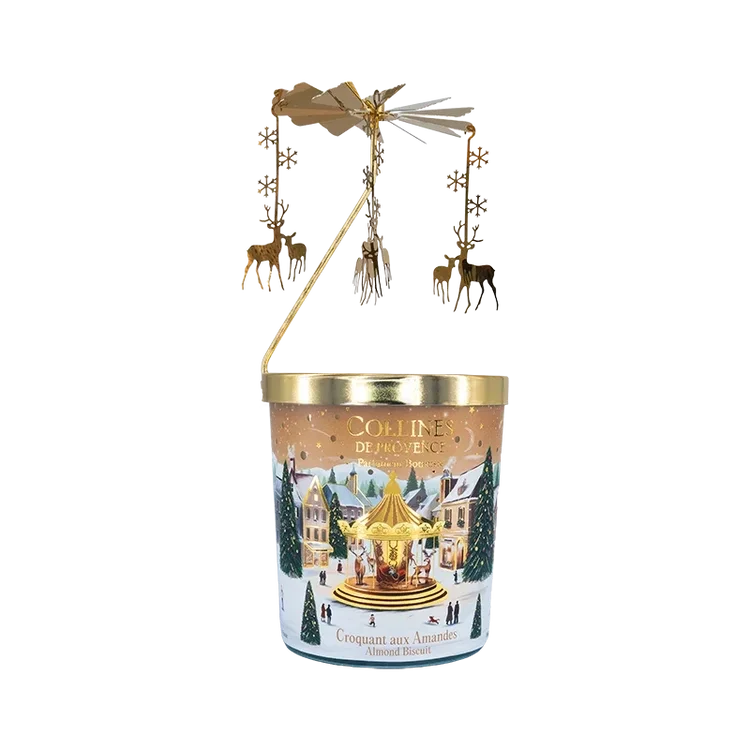 Bougie manège Collines de Provence – Croquant aux Amandes 360 g