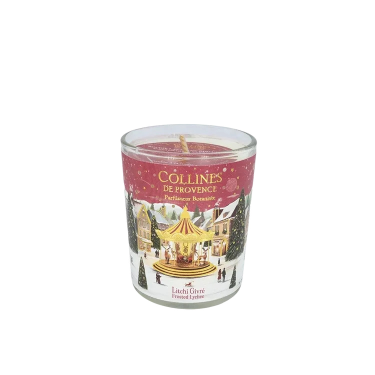 Bougie parfumée Collines de Provence – Litchi Givré 75 g