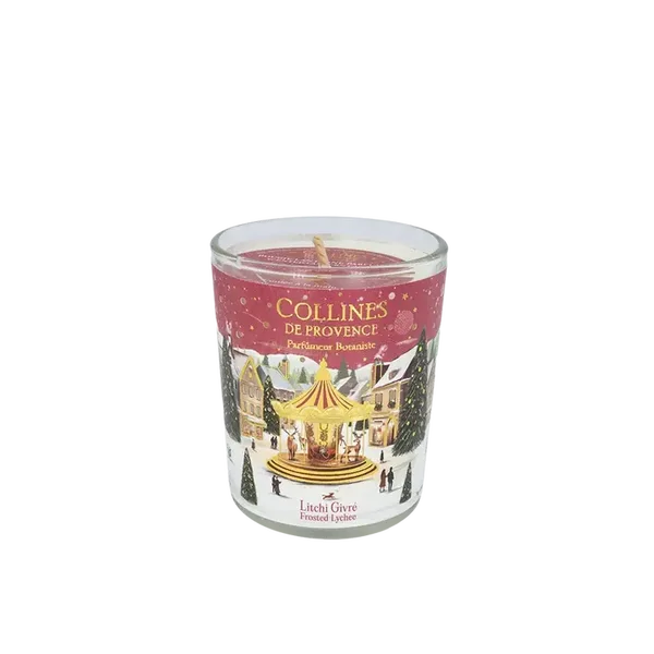 Bougie parfumée Collines de Provence – Litchi Givré 75 g