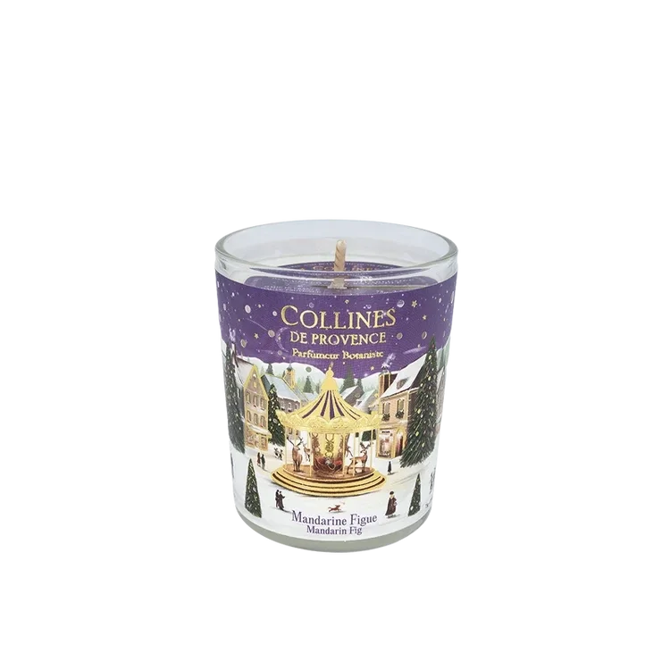 Bougie parfumée Collines de Provence – Mandarine Figue 75 g
