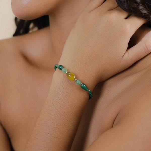 Bracelet Agata Verde – Vert ajustable