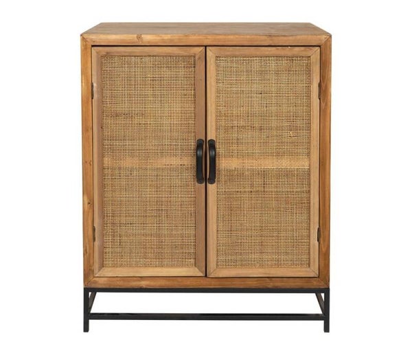 Buffet bas double Tamba naturel 80 x 40 x H99 cm –