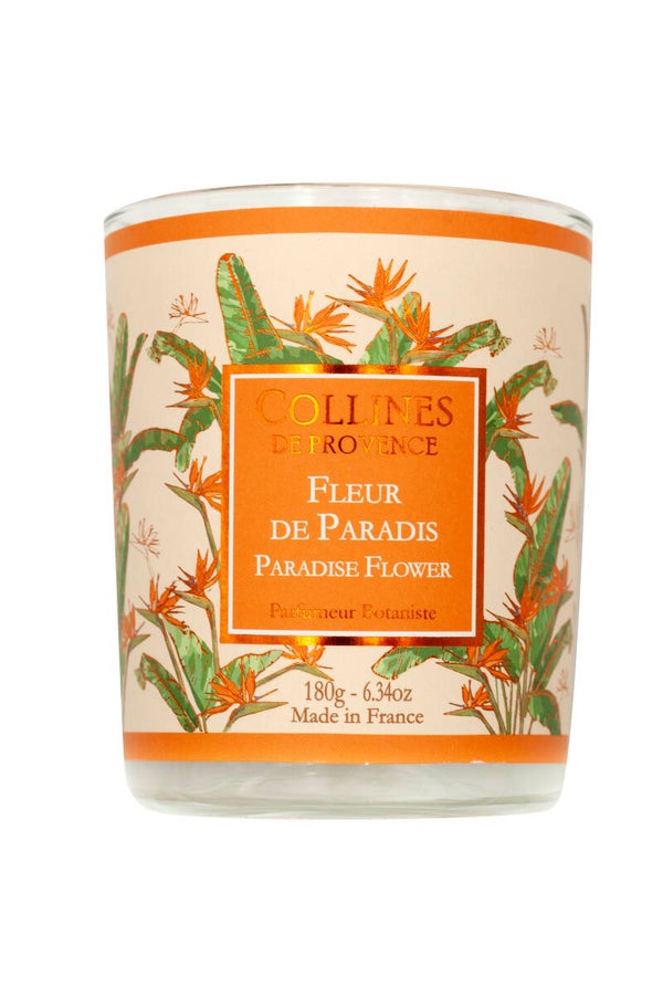Bougie Parfumée Fleur de Paradis Coulée à la main 180g
