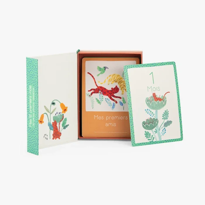 Coffret de 30 cartes étapes bébé – Les 12 premiers mois | La forêt Mawa