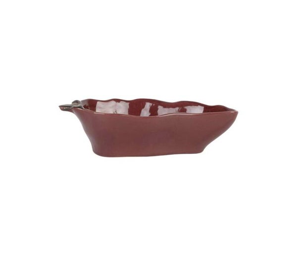 Coupelle Piment aubergine en grès – 18 x 8,5 x 5 cm