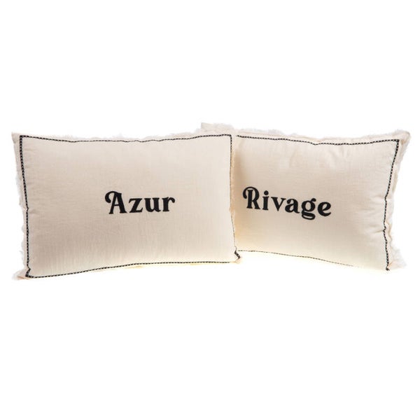 Coussin azur / Rivage 40x60cm