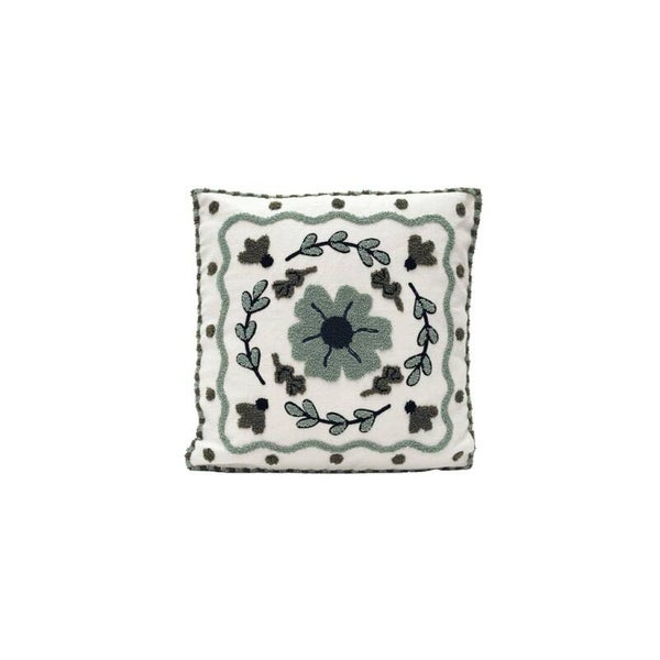 Coussin Influence Fleur brodé – 40 x 40 cm