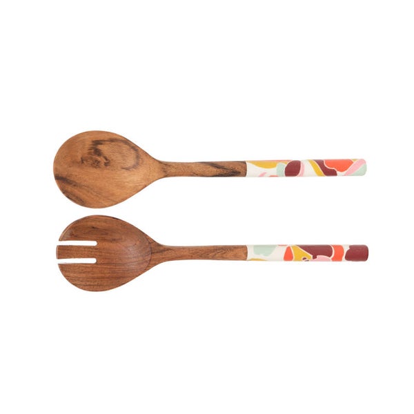 Lot de 2 couverts Alexia – couverts de service en bois