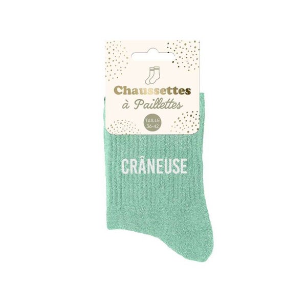 Chaussettes à paillettes Crâneuse