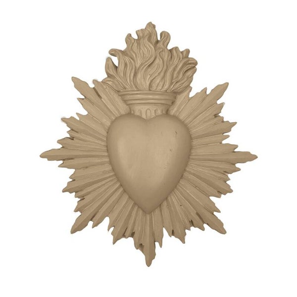 Décoration Ex-voto GM beige à accrocher – L15,4 x P2 x H17,3 cm