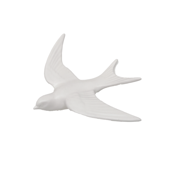 Décoration Oiseau blanc à suspendre – L14 x P4 x H16,8 cm