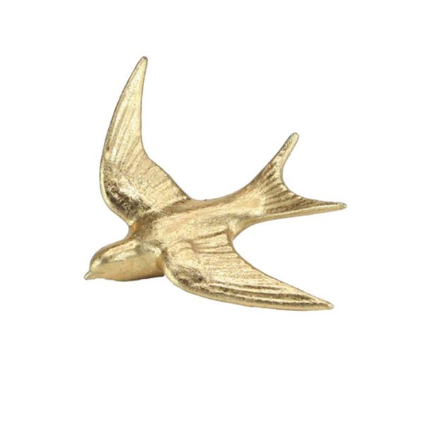 Décoration Oiseau doré à suspendre – L14 x P4 x H16,8 cm