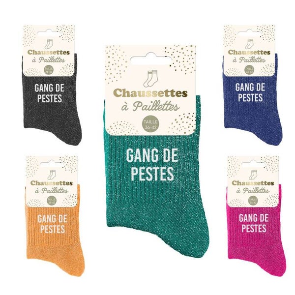 chaussettes à paillettes Gang de Pestes