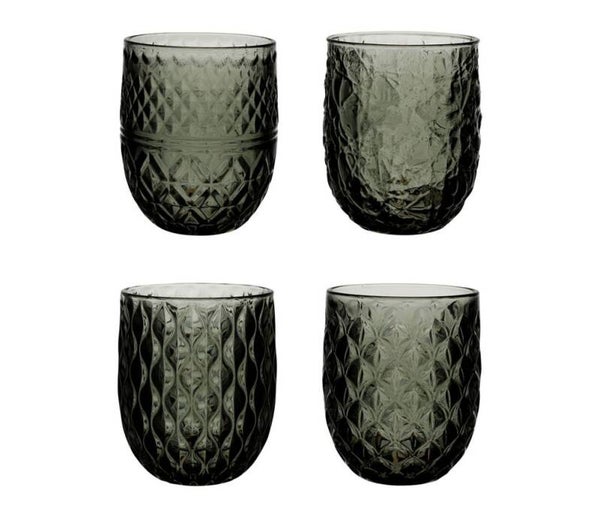 Gobelets Effluve gris fumé – Lot de 4