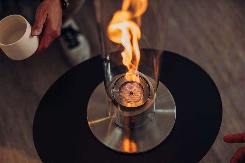Cheminée de table spin 1200 - Silver