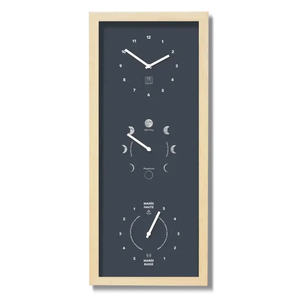Horloge Heures, lune et Marées - Verticale