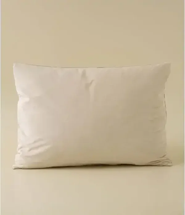 Housse de coussin velours Daïna beige épeautre – 50 × 70 cm