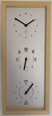 Horloge Heures, lune et Marées - Verticale