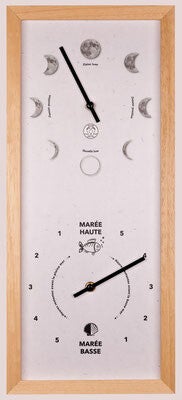Horloge Lune et Marées Verticale