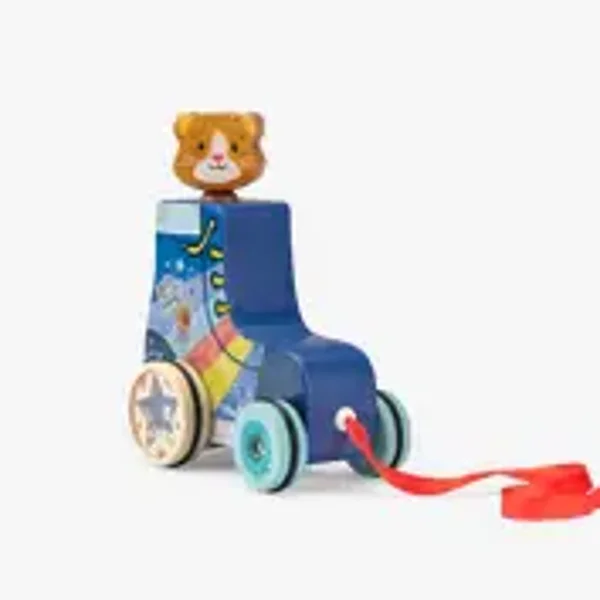 Jouet à tirer Roller Cacahuète – Puce & Pilou – Moulin Roty